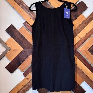 Black Linen Sleeveless Dress